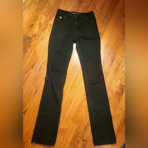 Second Denim Black Slim Stretch Jeans Size 25 Yoga Jeans